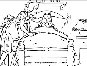 Coloring Books - Alice and the Bookworm (New Adventures of Alice in Wonderland illustrated)